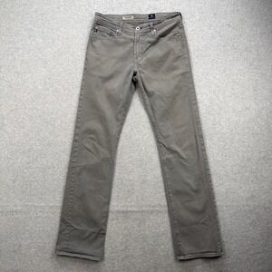 AG Adriano Goldschmied Pants Mens 30x34 Grey The Protege Straight Stretch Chinos